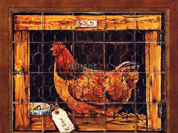 Панно,роспись на керамической плитке Москва