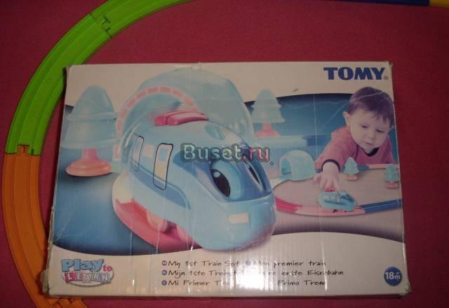 Железная дорога tomy+заводной заяц на велосипеде Москва