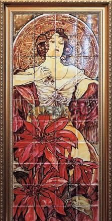 Панно,роспись на керамической плитке Москва