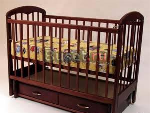 Кроватка "Виктория " с маятником и ящиком. Новая Москва