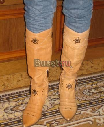 Сапоги кожаные Москва