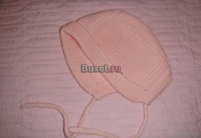 Шапочка для девочки 1-3 месяца Москва