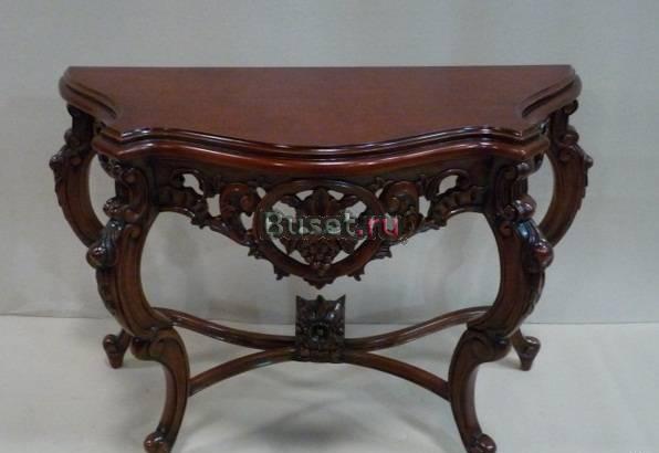 Стол-консоль из красного дерева Москва