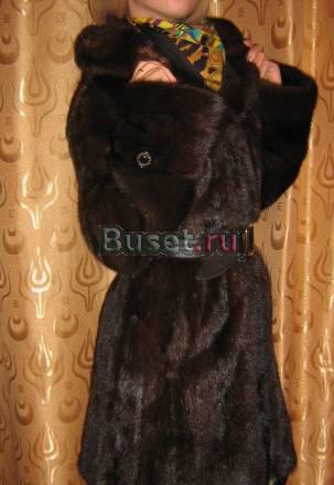 Норковая шуба черная Москва