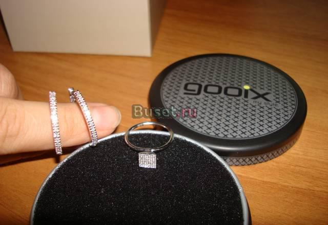 Кольцо и серьги из серебра с фианитом Москва