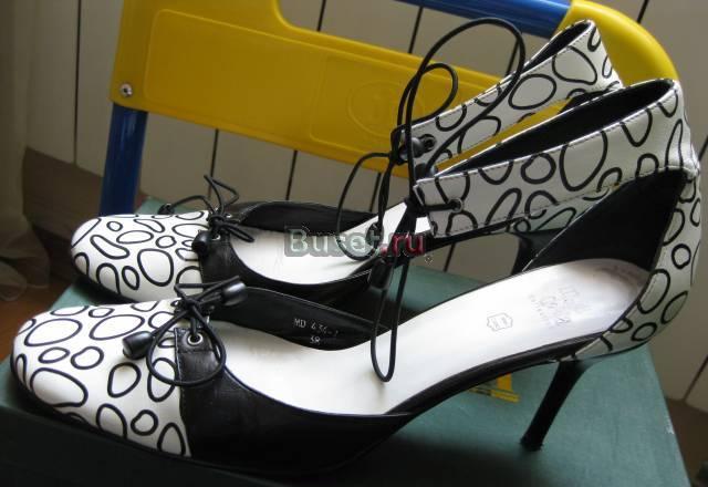 Туфли черно-белые, в идеальном состоянии Москва