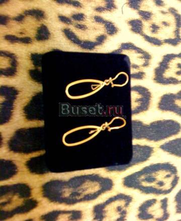 Золотые серьги Москва