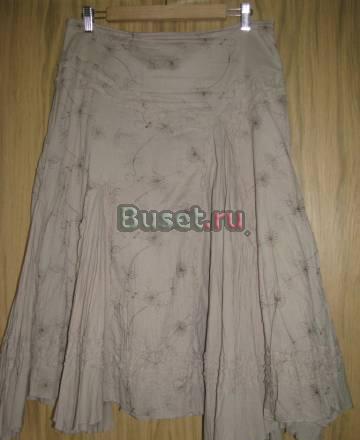 Хлопковая юбка с вышивкой 48раз Москва