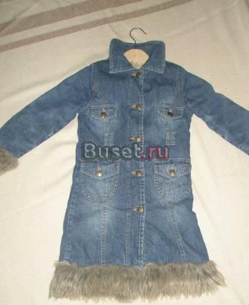 Теплое пальто р.104-110 Москва