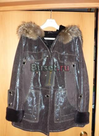 Дубленка новая отделка - мех енота, пр-во Турция Москва