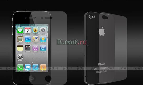 IPhone 4g Пленка на экран и на заднюю часть Москва