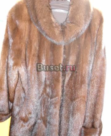 Шуба норковая, коричневая, очень теплая Бийск