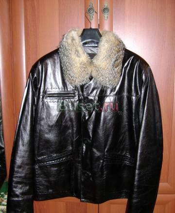 Куртка кожаная зимняя Санкт-Петербург
