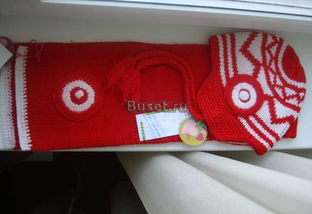 Комплект шапочка +шарфик Sela Москва