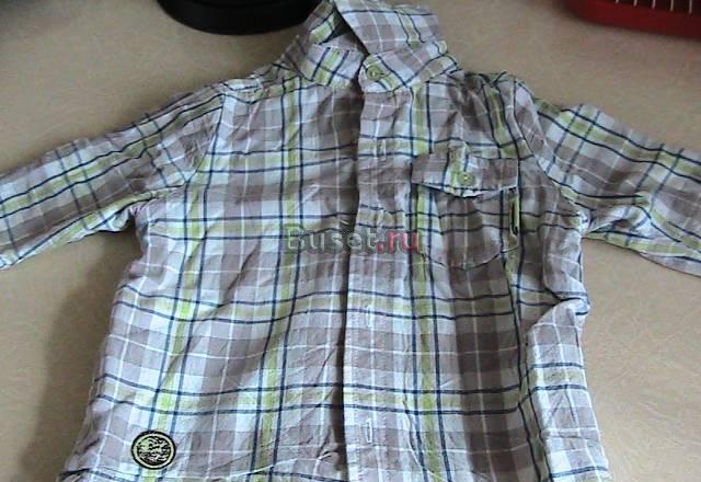 Рубашка утепленная на мальчика размер 80 Москва