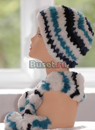 Новый комплект из нат. кролика "Морской" Москва