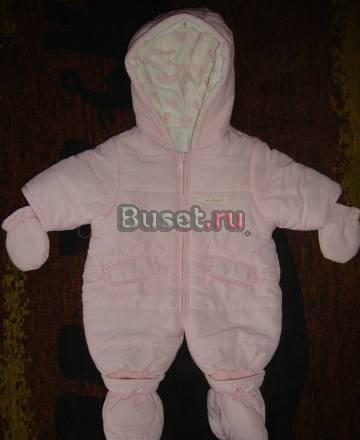 Комбинезон на выписку(0-3м)+шапочка и подкомбезник Москва