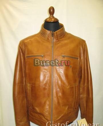 Новая мужская кожаная куртка (Пакистан) Москва