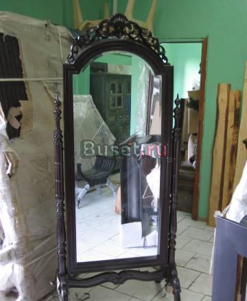 Зеркало на ножках резное массив дерева Москва
