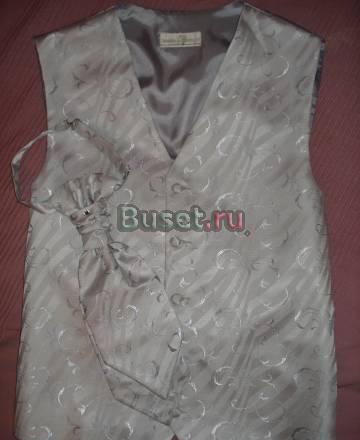 Свадебная тройка - жилет, пластрон, платок Москва