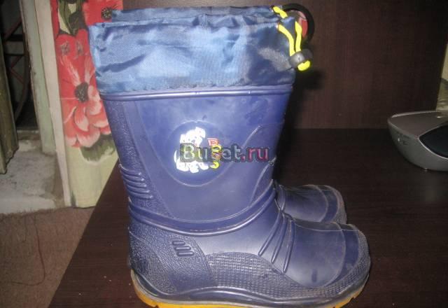 Резиновые сапожки с валенком Москва