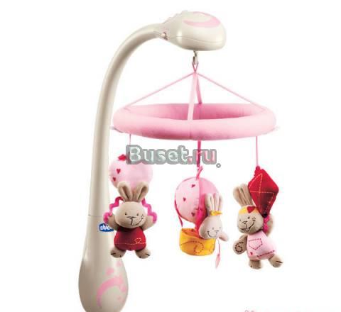 Музыкальная подвеска chicco "Кролики в облаках" Москва