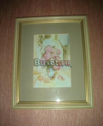 Картина акварель цветы Москва