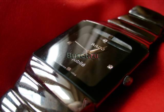 Часы Rado черный экран с камнями Москва