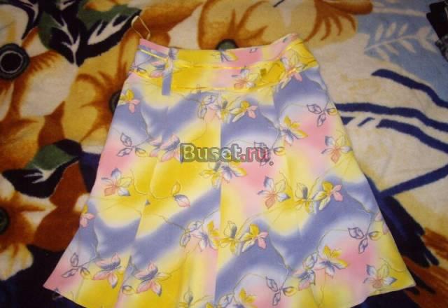 Летняя разноцветная юбка, р. 46 Москва