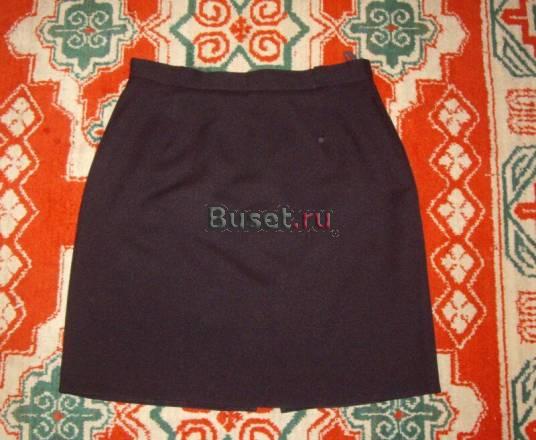 Черная прямая юбка, р. 46 Москва