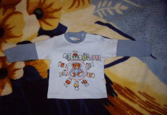 Толстовка х/б с оригинальной аппликацией, р. 80/86 Москва