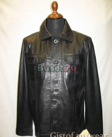 Новая мужская кожаная куртка (Пакистан) Москва