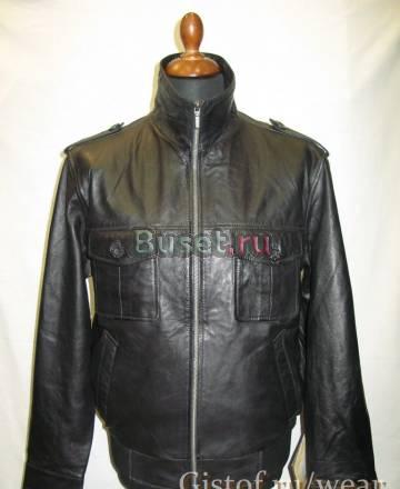 Новая мужская кожаная куртка (Пакистан) Москва