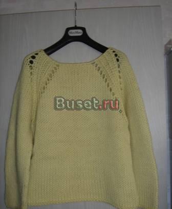 Новый свитер. Ручная вязка. 100  шерсть Москва