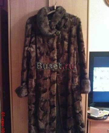 Шуба из кусочков норки Москва