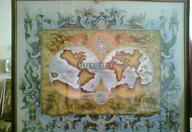 Карта в старинном стиле Санкт-Петербург