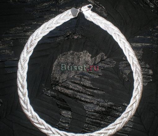 Цепь Серебро косичка алмазная грань 40 см Москва