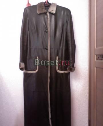 Продам кожаное пальто утепленное б/у Москва