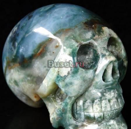 Череп из мохового агата Москва