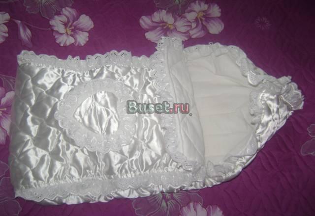 Белоснежный конверт на выписку за 600 руб Санкт-Петербург