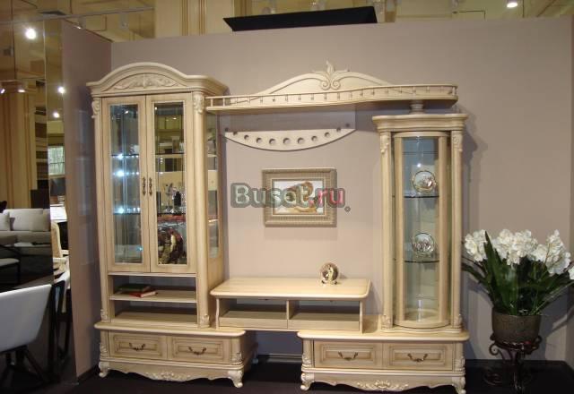 Гостиная Мадрид цвет слоновая кость Москва