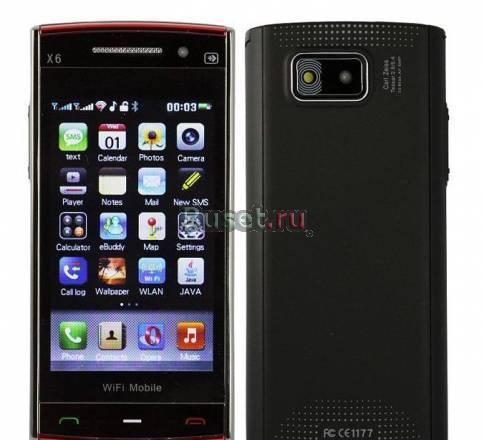 X6 новый ( wi-fi, 2sim, tv, java, mp3, mp4, fm ) Москва