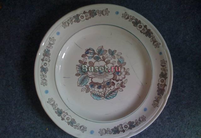 Огромная красивая тарелка блюдо ЗиК. Фарфор Москва