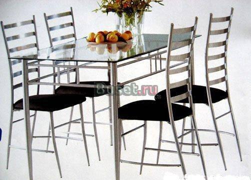 Стеклянный  стол  и  4  стула    из  финляндии Санкт-Петербург