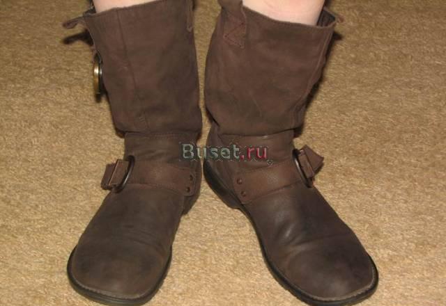 Сапоги кожаные б.у Москва