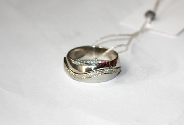 Кольцо с бриллиантами, новое, белое золото Москва