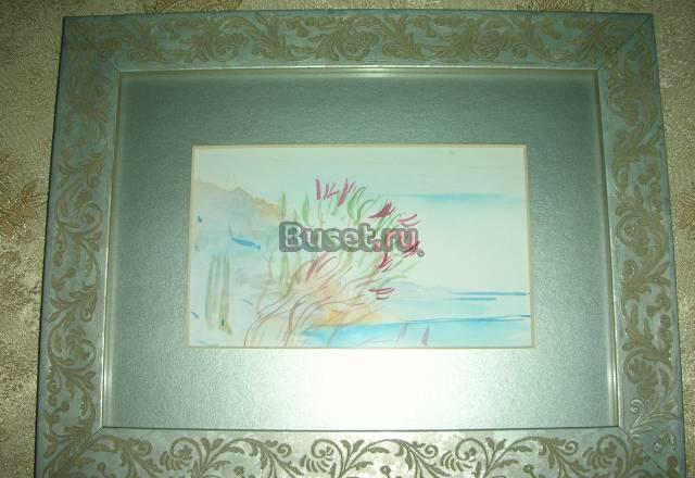 Картина акварель Москва