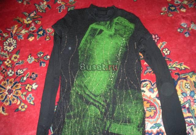 Кофточка с зеленым принтом италия Москва