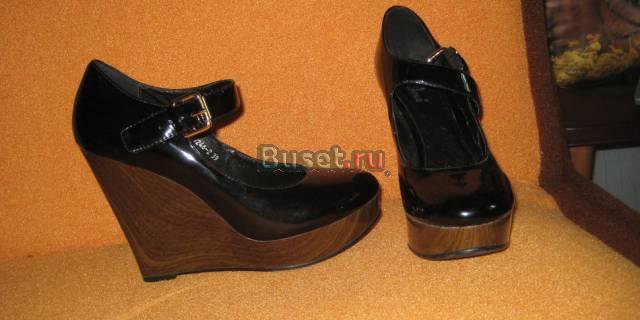 Черные лаковые туфли. 39-40 Москва