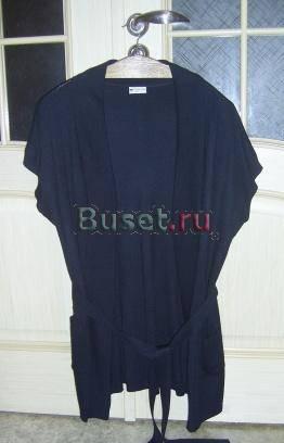 Черный шерстяной жилет (безрукавка), р. XXL Москва